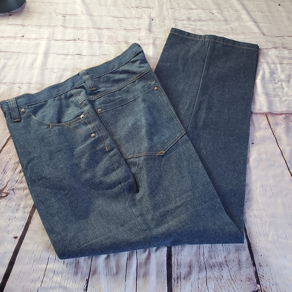 IL CANTO Italian Designer Denim Blue Jeans Straight Leg Size 38R